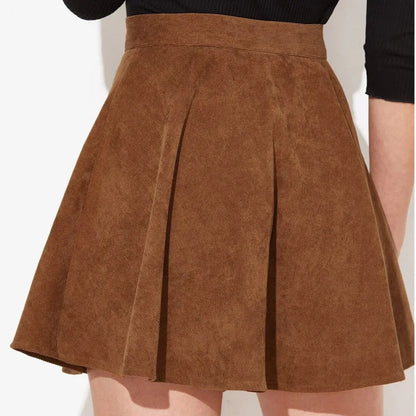 Rustic Textured Mini Skirt