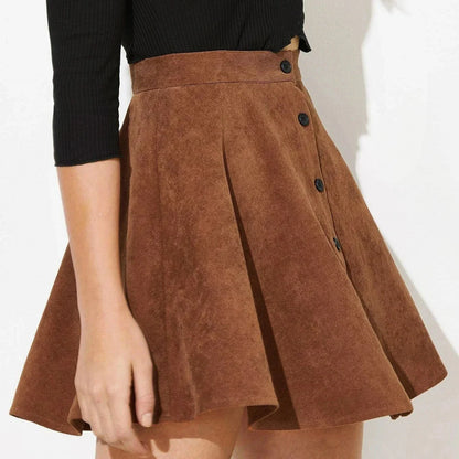 Rustic Textured Mini Skirt