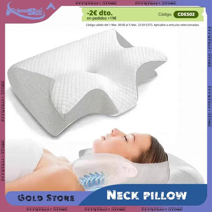 Ergonomic Memory Foam Cervical Pillow Neck Support - VibreMode