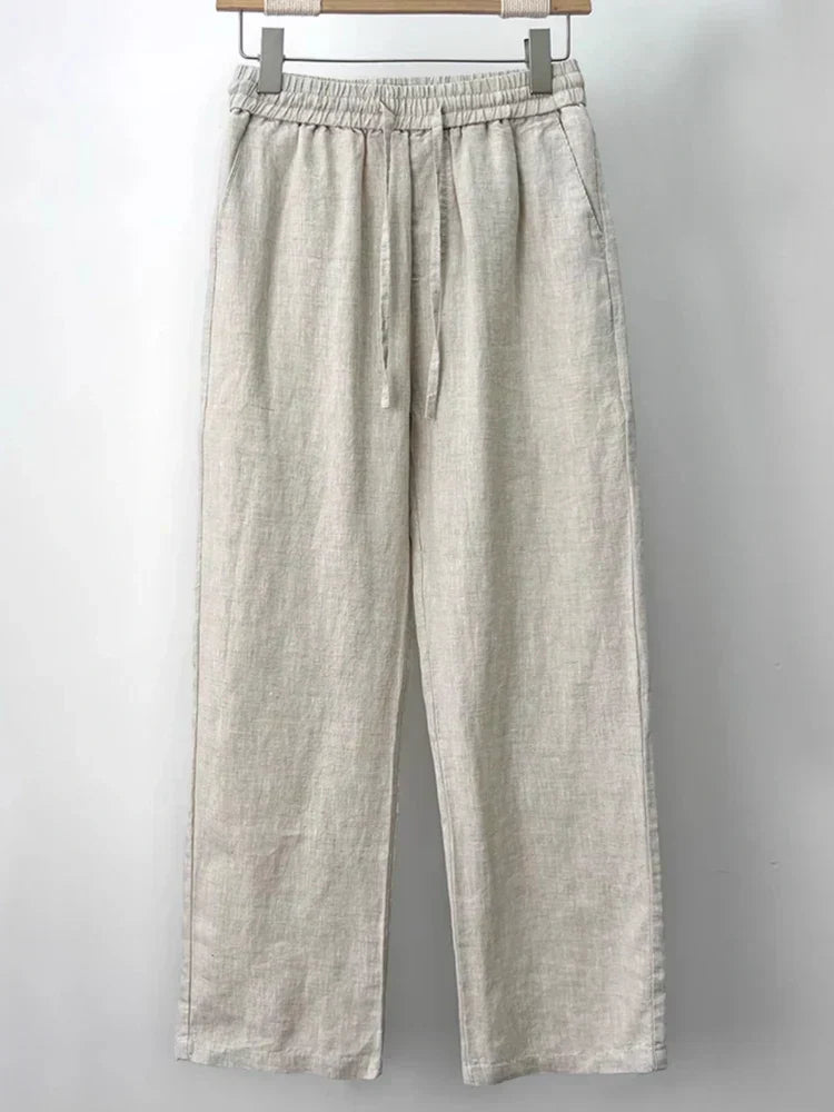 Casual Comfortable Elastic Waist Trousers