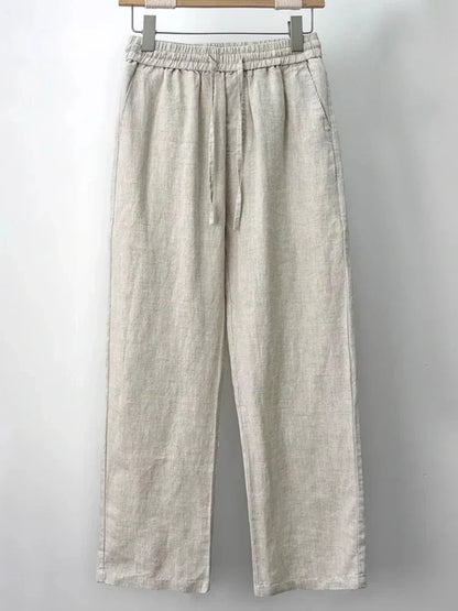 Casual Comfortable Elastic Waist Trousers