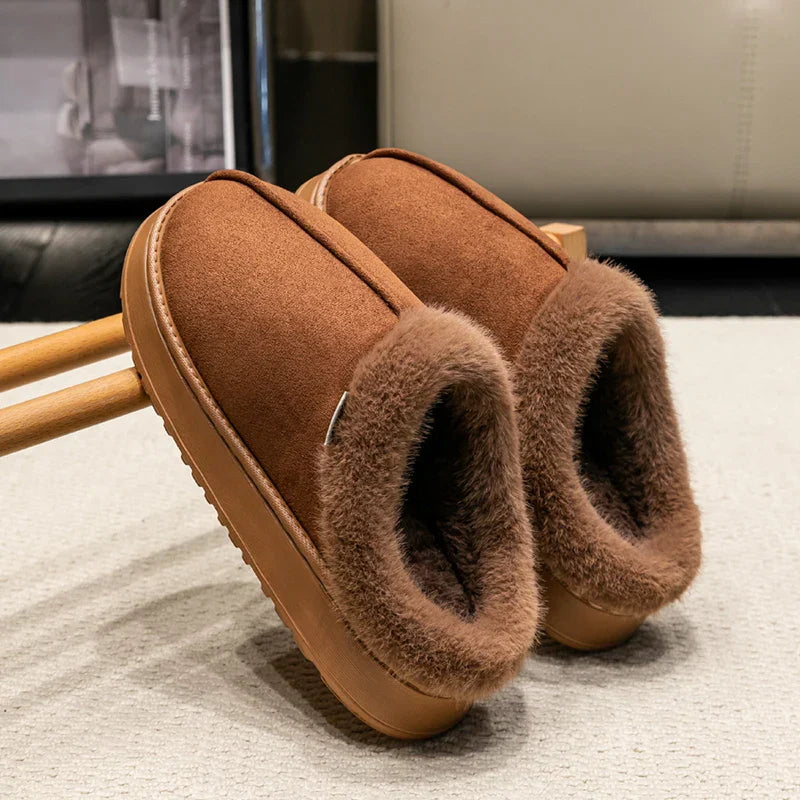 Women's Plush Slippers Warm Lining Non-Slip Sole