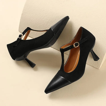Elegant High Heel Leather Shoes