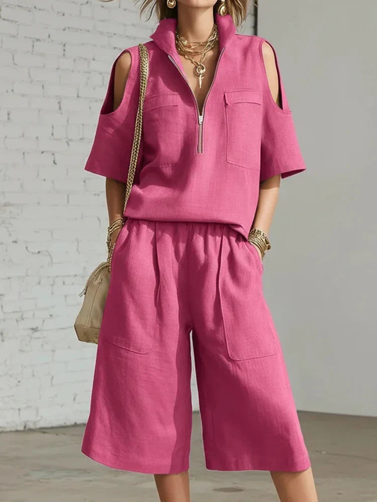 Women's 2-Piece Summer Outfit Set - VibreMode