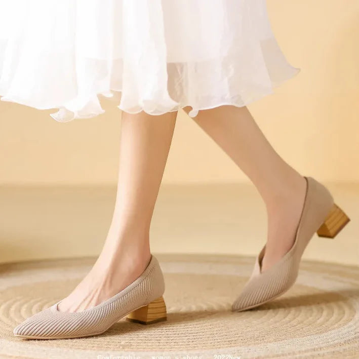 Coralia Low Heel Pumps - Jack Hafford