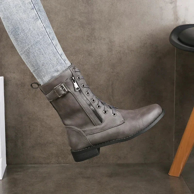 Brandy Leather Boots Caliboot