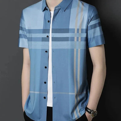 Classic Striped Short Sleeve Shirt