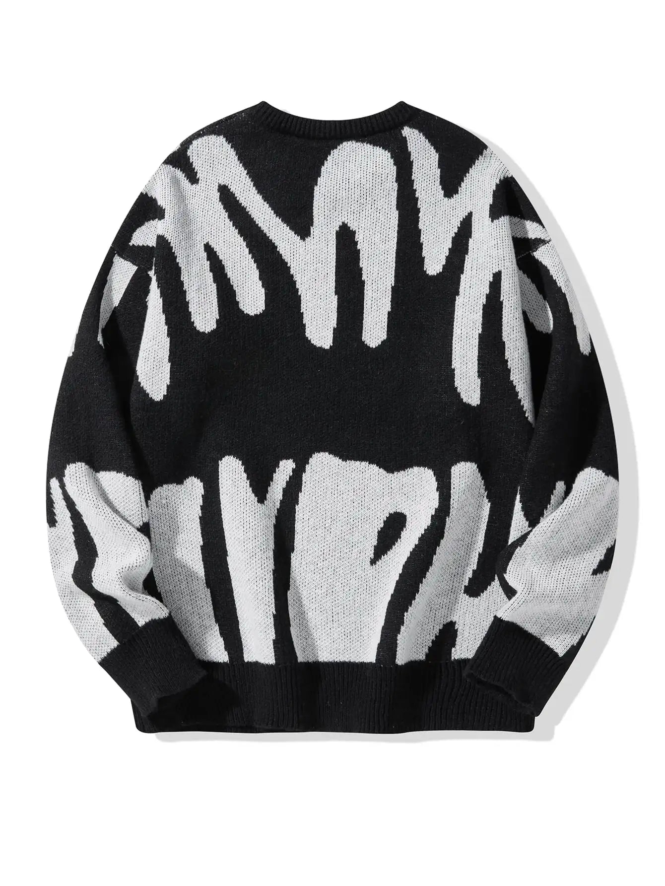 Colorful Geometric Knit Sweater - VibreMode