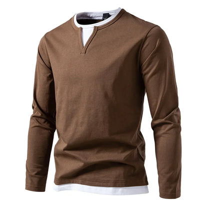 Men's Henley Long Sleeve Shirt