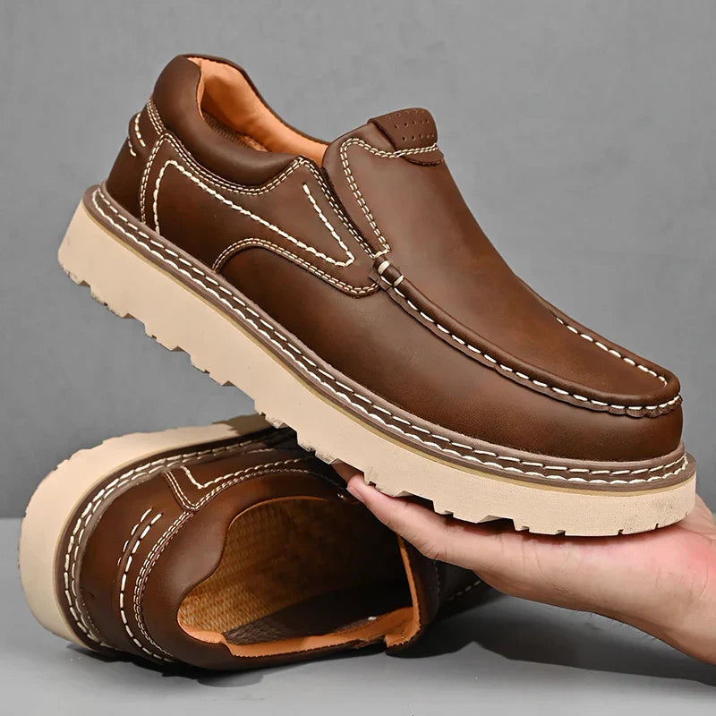 Men's Slip-On Loafers Thick Sole Casual