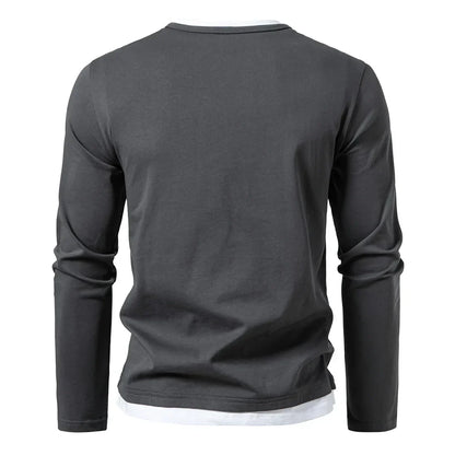 Men's Henley Long Sleeve Shirt