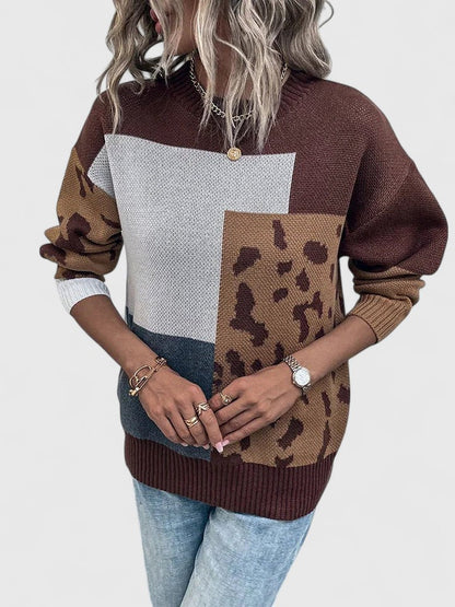 Women's Long Sleeve Sweater Round Neck