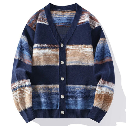 Gatsby Men's V-Neck Cardigan Sweater - VibreMode