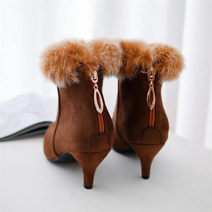 Sorena Women's Fur Ankle Boots