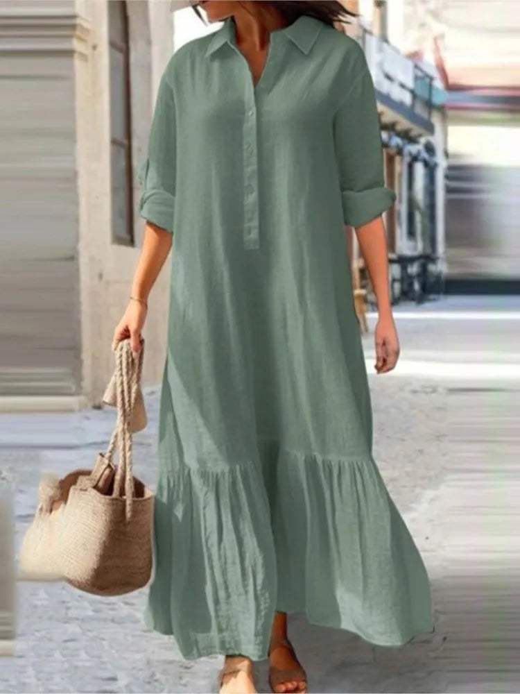 Flowy Layered Maxi Dress for Women