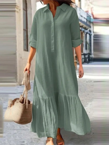 Flowy Layered Maxi Dress for Women