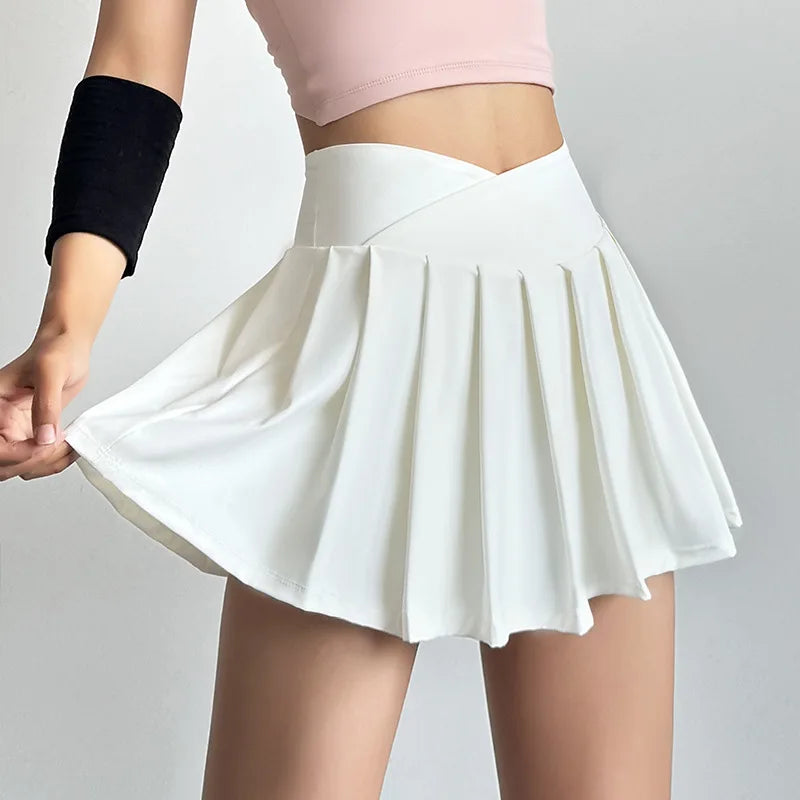 Flirty Gathered Mini Skort