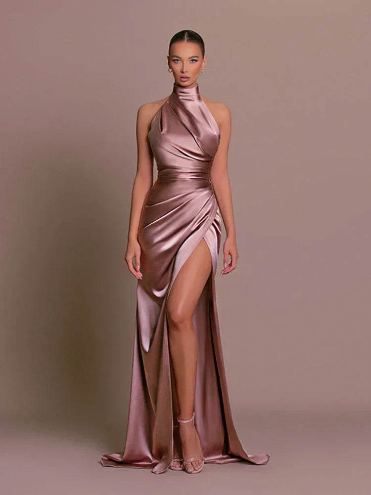 Carla Women's High-Slit Evening Gown - VibreMode