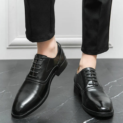 Authentic Premium Leather Oxford Shoes - VibreMode