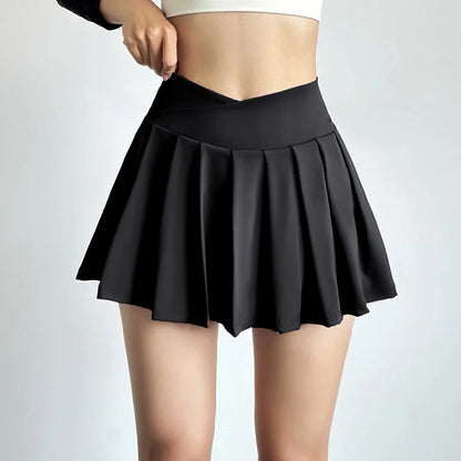 Flirty Gathered Mini Skort