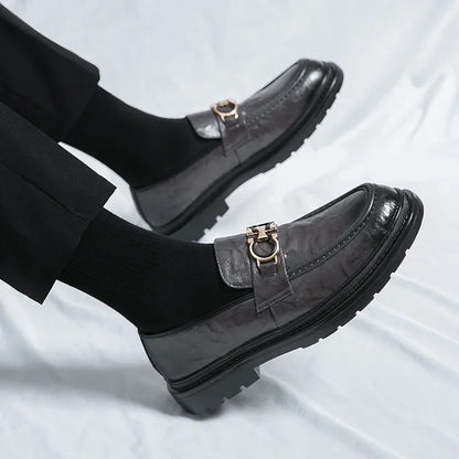 Classic Mens Leather Slip On Shoes