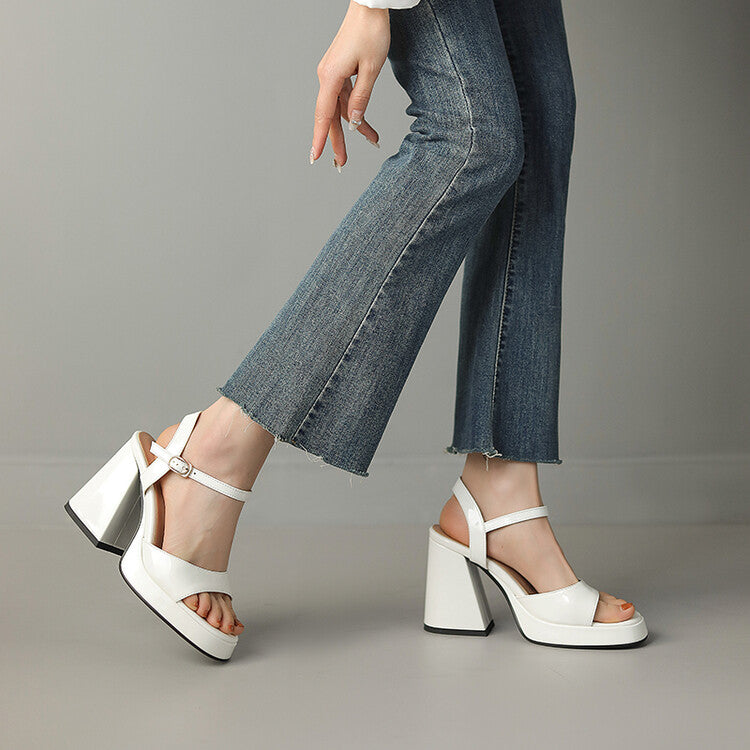 Shiny High Heel Shoes
