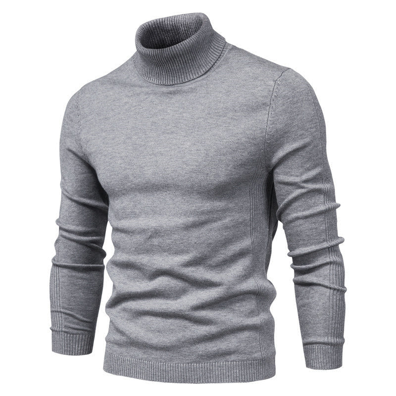 Relaxed Fit Men's Crew Neck Knit Sweater - VibreMode