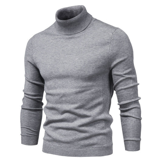 Relaxed Fit Men's Crew Neck Knit Sweater - VibreMode