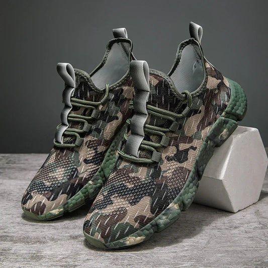 Army Green Camouflage Shoes - VibreMode
