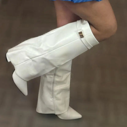 Fashionable Ladies Ankle High Boots Style