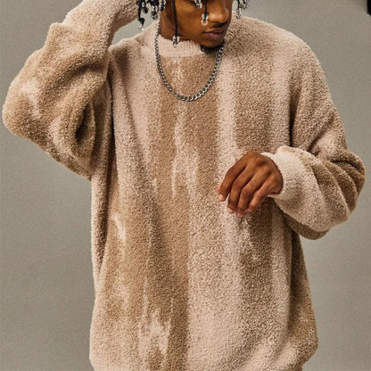 Warm Crew Neck Pullover Sweater
