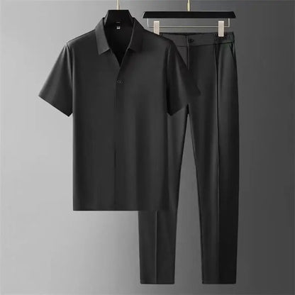 Men's Summer Polo Shirt Set