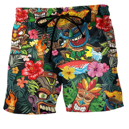 Men's Swim Shorts Bold Color Block