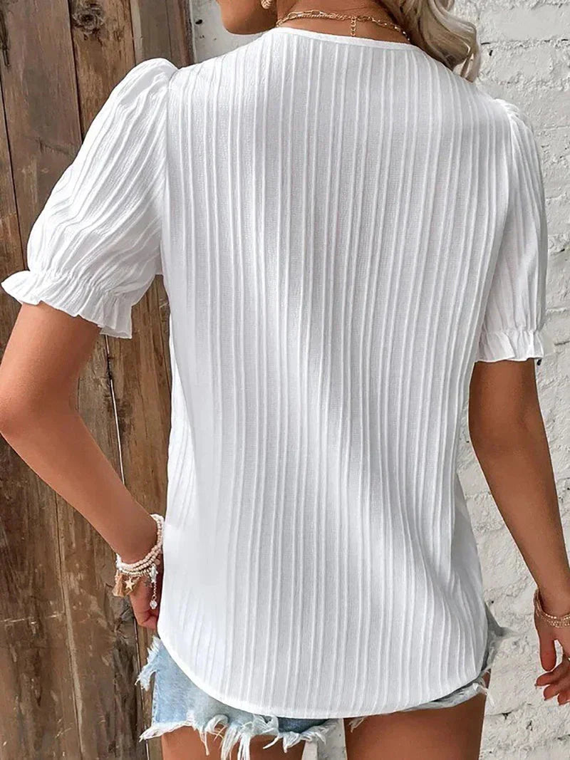 Beautiful Blouse with Charming Lace Details