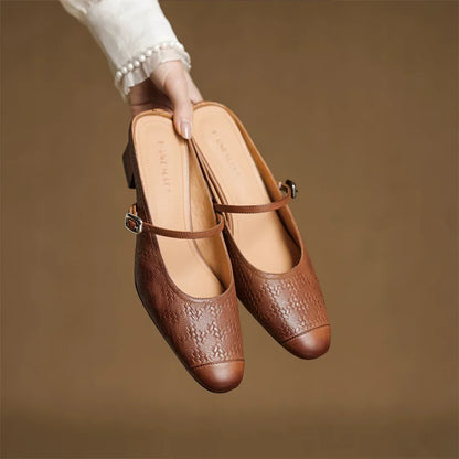 Milano Genuine Leather Mules