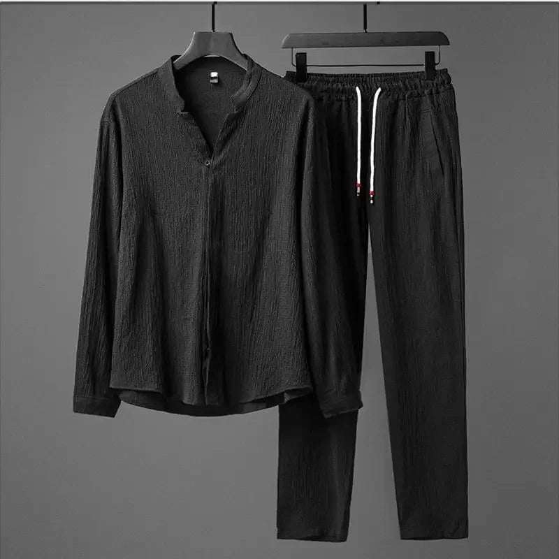Vivnan Women's Linen Two Piece Suit