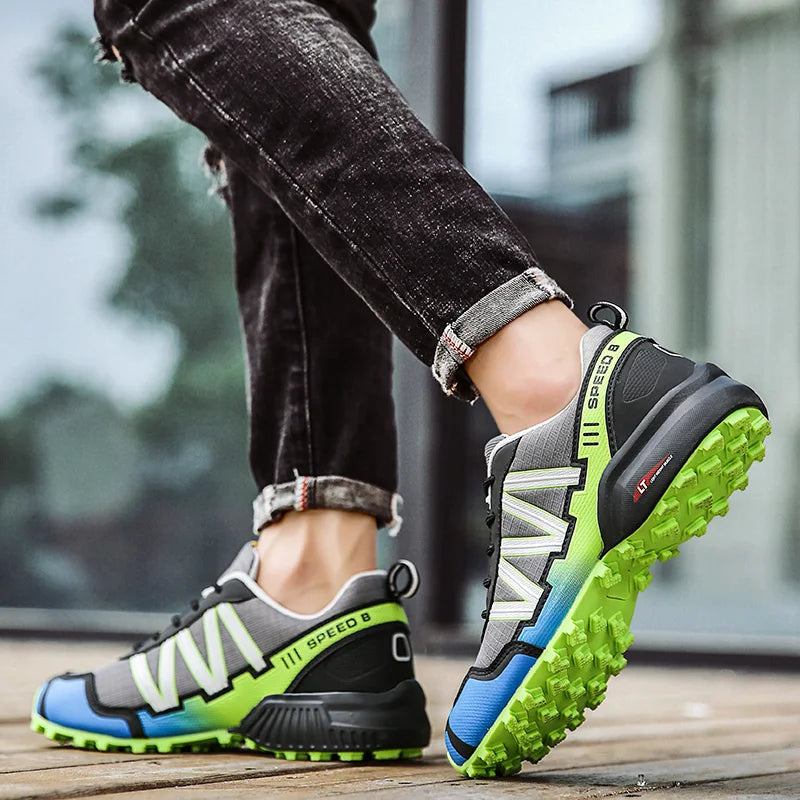 Comfortable Men's Bike Shoes Outdoor Cycling Sneakers