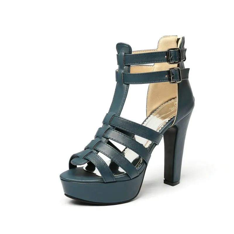Comfortable Wide Fit Leather Flat Sandals for Women