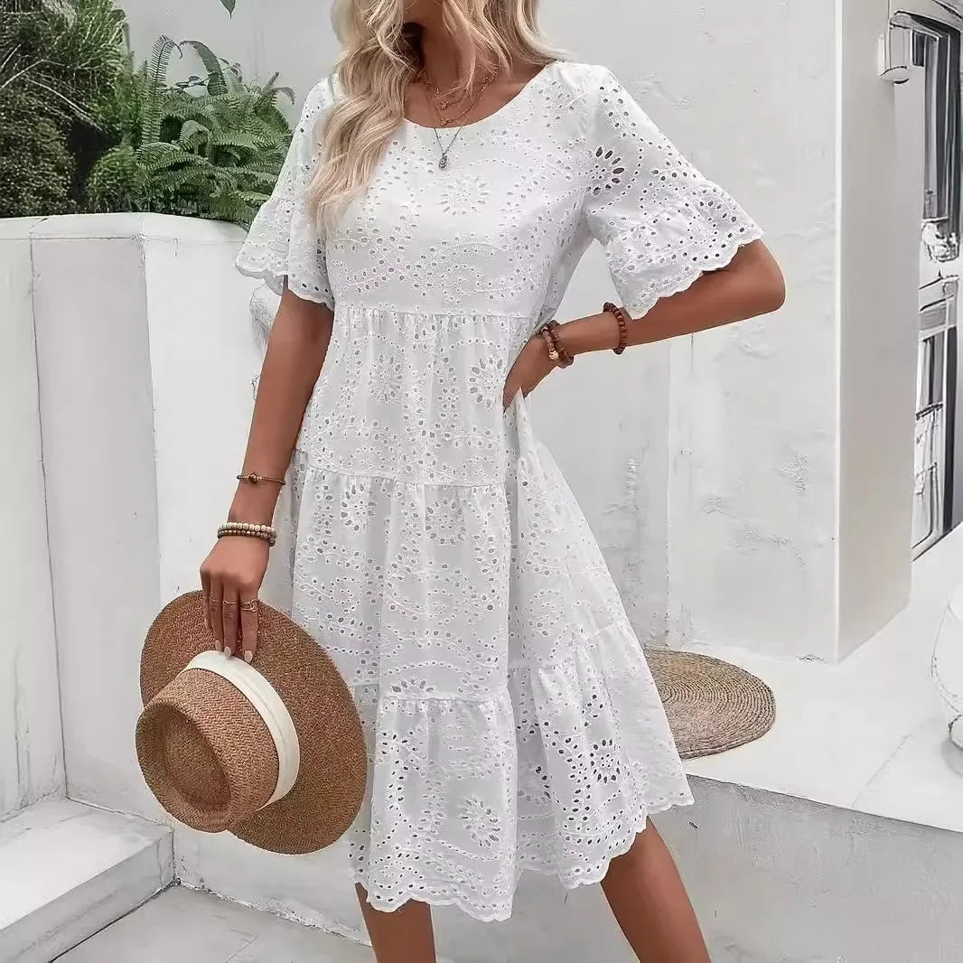 Lace Midi Dress for Women