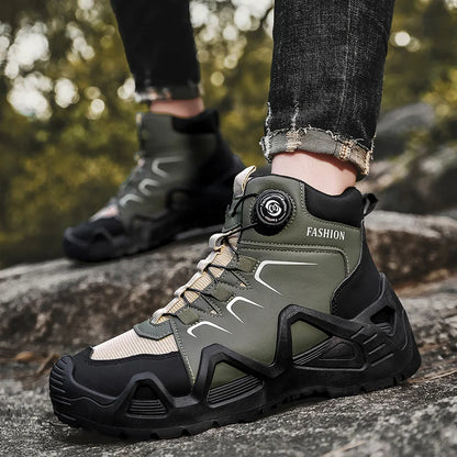 Waterproof Hiking Boots for Men with Durable Leather