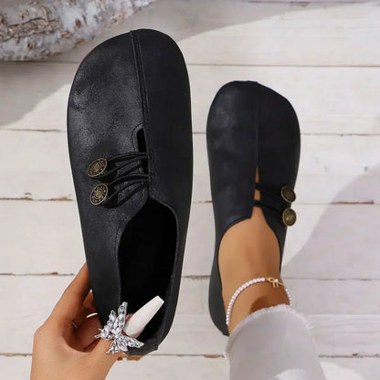 Comfortable Suede Ladies Slip On Shoes - VibreMode
