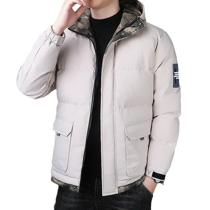 Men's Windproof Parka Jacket Waterproof Thick Hooded Multi-Pocket - VibreMode