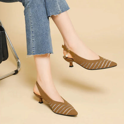 Alba Linea Kitten Heel Sandals - Jack Hafford