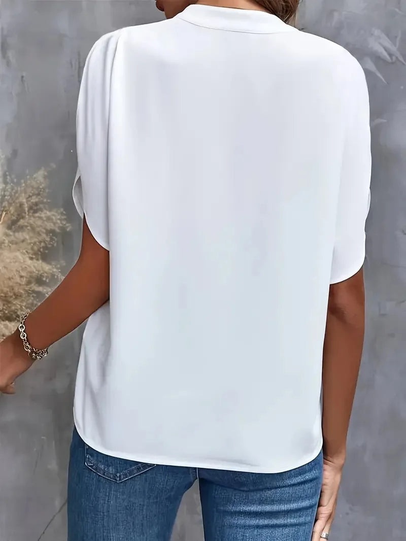 Chic Ladies Lightweight V Neck Top