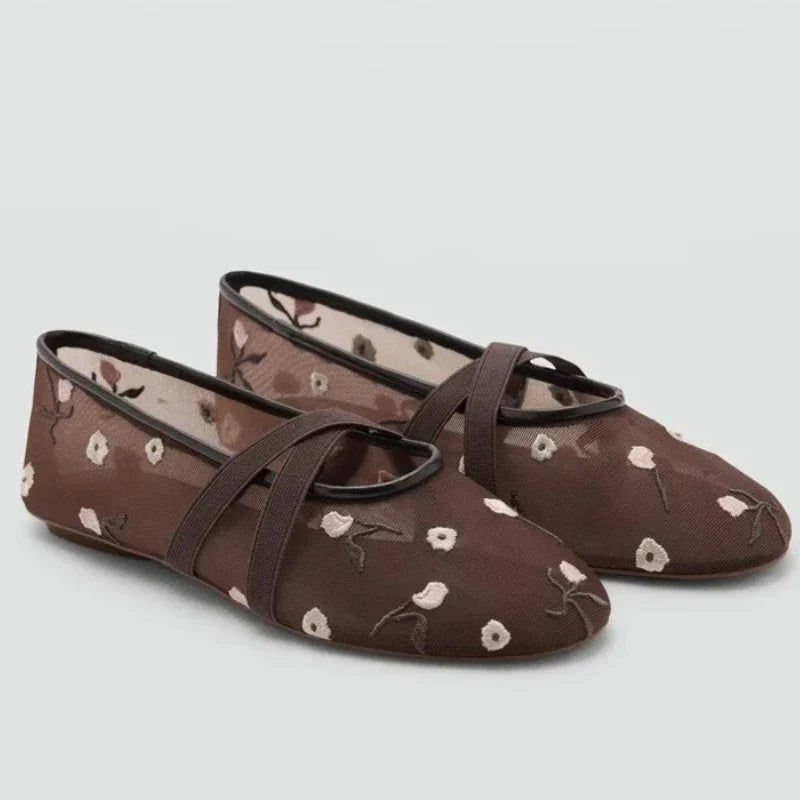 Women's Floral Ballet Flats