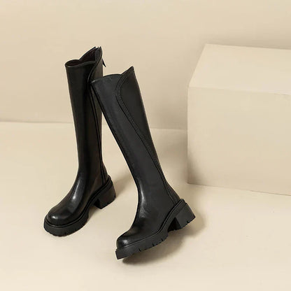Luxury Women's Real Leather Ankle Boots