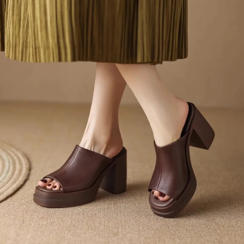 Bianca Women's Flat Platform Sandals - VibreMode