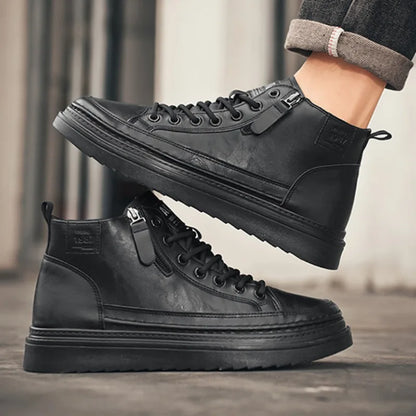 Men's Leather Sneakers Gladiator Style