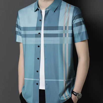 Classic Striped Short Sleeve Shirt