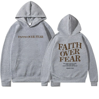 Women's Oversized Hoodie Bible Verse Print Sweatshirt